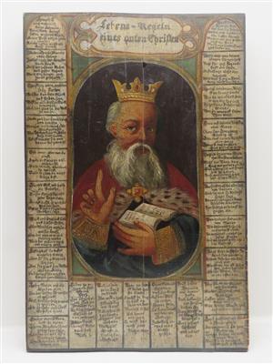 König Salomon, Lebensregeln, Alpenländisch, 19. Jahrhundert - Schmuck, Kunst und Antiquitäten