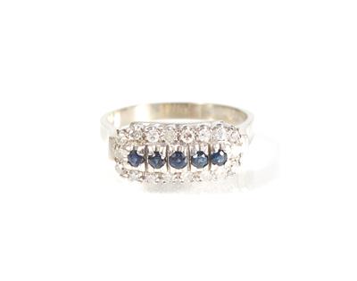 Diamant-Saphirring - Jewellery, antiques and art