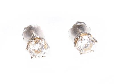 2 Brillantohrstecker zus. ca.0,90 ct - Gioielli, arte e antiquariato