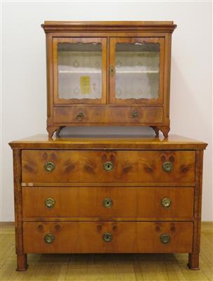 Biedermeier-Aufsatzkommode um 1830/40 - Gioielli, arte e antiquariato