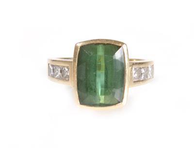 Diamant-Turmalinring - Jewellery, antiques and art