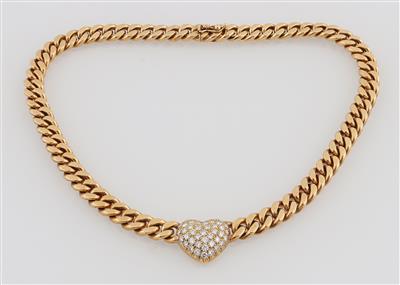 Brillantcollier zus. ca. 1,30 ct - Klenoty, umění a starožitnosti