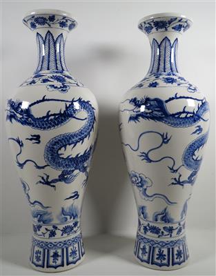Paar große Vasen, China 20. Jahrhundert - Gioielli, arte e antiquariato