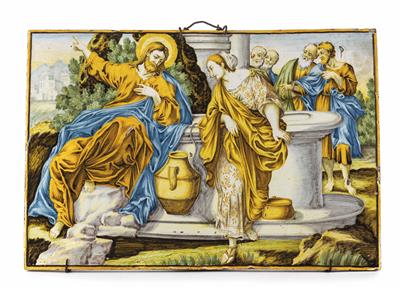 Bildplatte, Italien, wohl Werkstatt Castelli 18. Jahrhundert - Umění, starožitnosti a šperky