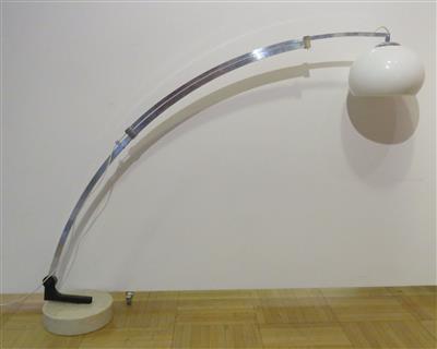 Bogenförmige ausstellbare Design-Bodenstandlampe, 2. Hälfte 20. Jahrhundert - Umění, starožitnosti a šperky