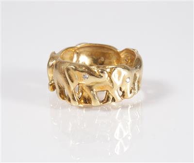 Diamantdamenring - Art, antiques and jewellery