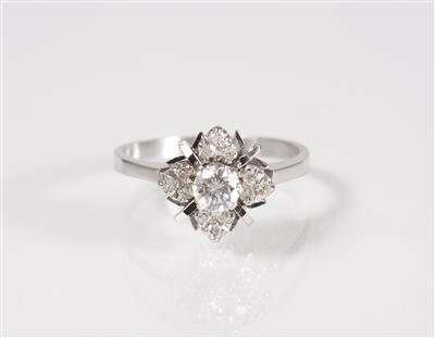 Brillant-Diamantring zus. ca.0,40 ct - Klenoty, umění a starožitnosti