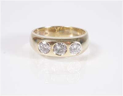 Brillantring zus. ca. 1,20 ct - Art, antiques and jewellery