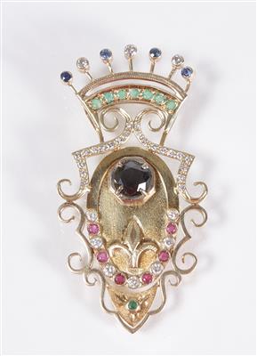 Schmucksteinanhänger zus. ca.3 ct - Art, antiques and jewellery