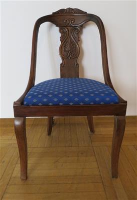 Biedermeier-Rundlehnsessel, Deutsch um 1830/40 - Umění, starožitnosti a šperky