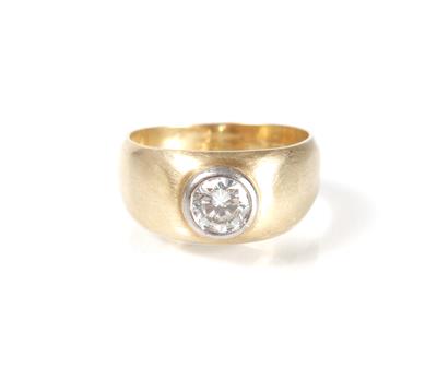 Brillantring ca. 0,70 ct - Art, antiques and jewellery