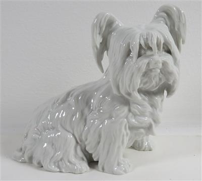 Hundefigur "Ri-Ri", Entwurf Prof. Albin Döbrich 1928, Augarten, Wien - Umění, starožitnosti a šperky