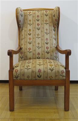 Provinzielles Biedermeier-Ohrenfauteuil, um 1830 - Kunst, Antiquitäten und Schmuck