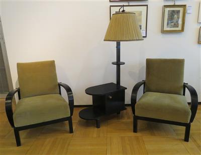 Zwei Art Deco-Armfauteuils - Canadier - Kunst, Antiquitäten und Schmuck