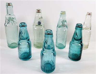 7 Kugelverschlussflaschen, 1. Hälfte 20. Jahrhundert - Kunst, Antiquitäten und Schmuck