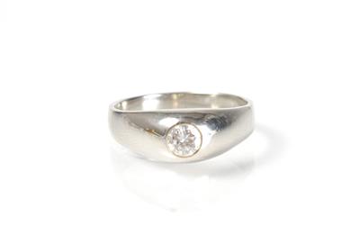 Solitärring ca. 0,40 ct - Art, antiques and jewellery