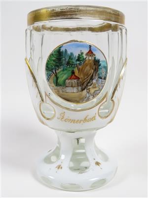 Bäderbecher, Böhmen Mitte 19. Jahrhundert - Arte, antiquariato e gioielli