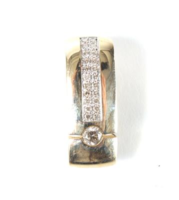 Brillantanhänger zus. 0,58 ct - Art, antiques and jewellery