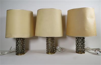 3 Tischlampen, für Glashütte Limburg, 1960er Jahre - Arte, antiquariato e gioielli