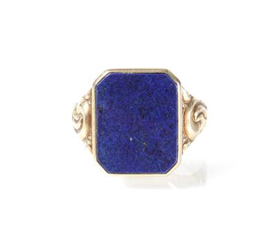 Lapislazuli-Herrenring - Kunst, Antiquitäten und Schmuck