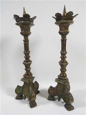 Paar Kerzenleuchter um 1800 - Umění, starožitnosti a šperky