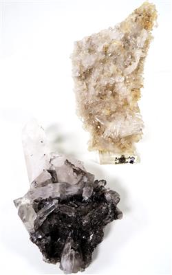 2 Bergkristalle - Mineralien und Fossilien