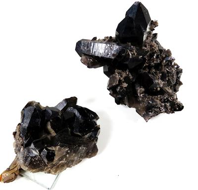 2 Rauchquarze - Minerals and fossils