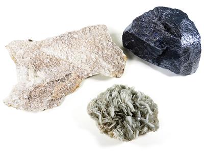 3 Mineralien - Minerals and fossils