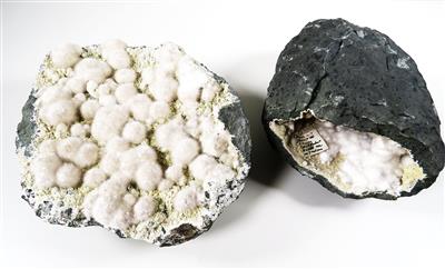 Okenit, Citrin, Kalzit - Minerali e fossili