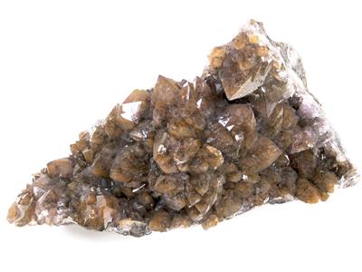 Rauchquarz auf Eisen - Mineralien und Fossilien