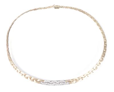 Diamantcollier zus. ca. 0,55 ct - Kunst, Antiquitäten und Schmuck