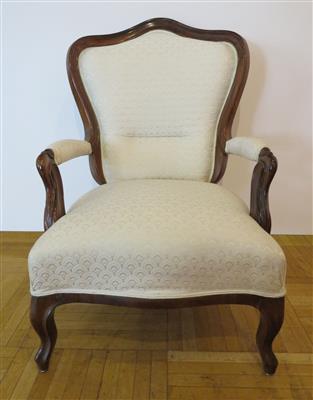 Spätbiedermeierfauteuil, um 1850 - Kunst, Antiquitäten und Schmuck