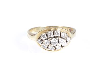 Brillantdamenring zus. ca. 0,45 ct - Art, antiques and jewellery