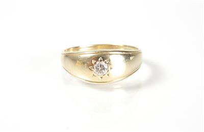 Brillantring, ca. 0,23 ct - Art, antiques and jewellery