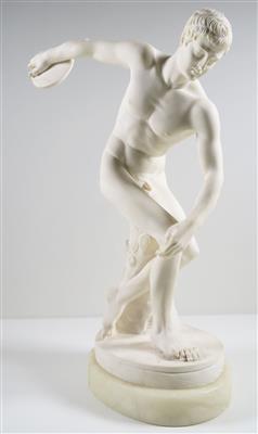 Replik, Der Diskuswerfer des Myron - Arnaldo Giannelli, Fa. Egregia, Italien, 20. Jahrhundert - Umění, starožitnosti a šperky