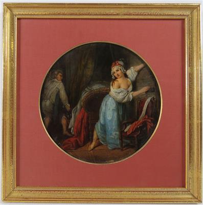 Unbekannter Maler, in der Art Fragonard, 19. Jahrhundert - Umění, starožitnosti a šperky