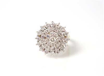 Brillantdamenring zus. ca. 1,50 ct - Art, antiques and jewellery