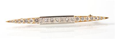 Brillant-Diamantbrosche zus. ca. 2 ct - Art, antiques and jewellery