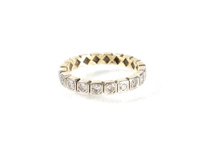 Diamant-Memoryring zus. ca. 0,60 ct - Art, antiques and jewellery