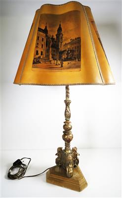 Bodenstandlampe unter Verwendung eines Altarleuchters im Barockstil, 20. Jahrhundert - Arte, antiquariato e gioielli