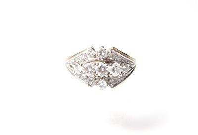 Brillantdamenring zus. ca. 0,60 ct - Art, antiques and jewellery