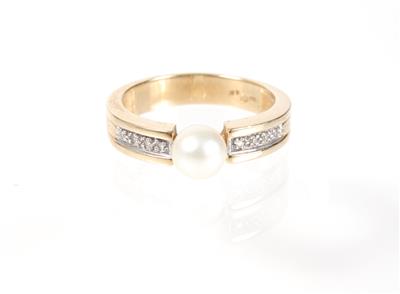 Diamantdamenring - Art, antiques and jewellery