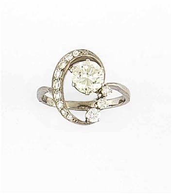 Brillant-Diamantdamenring zus. ca. 1,50 ct - Jewellery