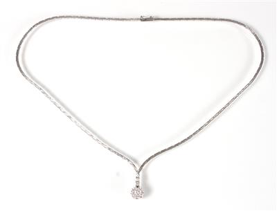 Brillantcollier zus. 0,42 ct - Klenoty