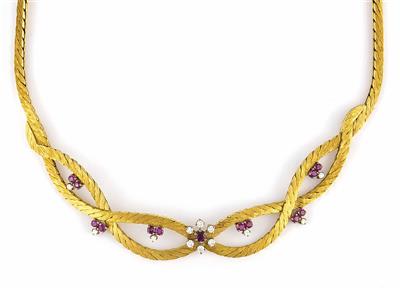 Brillantcollier zus. 0,57 ct - Gioielli