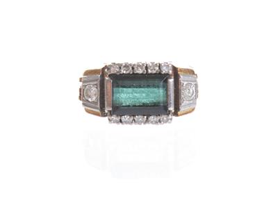 Brillant-Diamantdamenring zus. ca. 0,35 ct - Art, antiques and jewellery