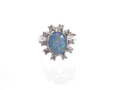 Diamantdamenring - Art, antiques and jewellery