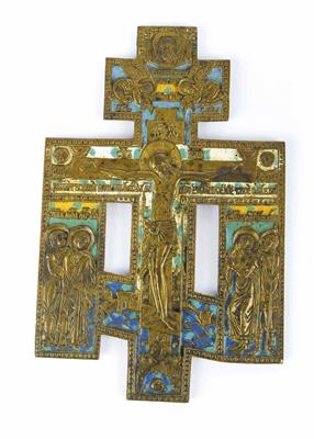 Erweitertes Segens-Kreuz, Russisch, 19. Jahrhundert - Kunst, Antiquitäten und Schmuck