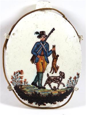 Pulverflasche, Anfang 19. Jahrhundert - Historische Jagd