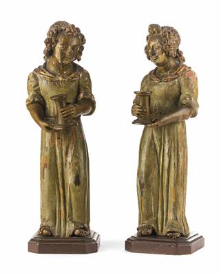 Paar Engel, Deutsch, 1. Hälfte 17. Jahrhundert - Umění, starožitnosti a šperky